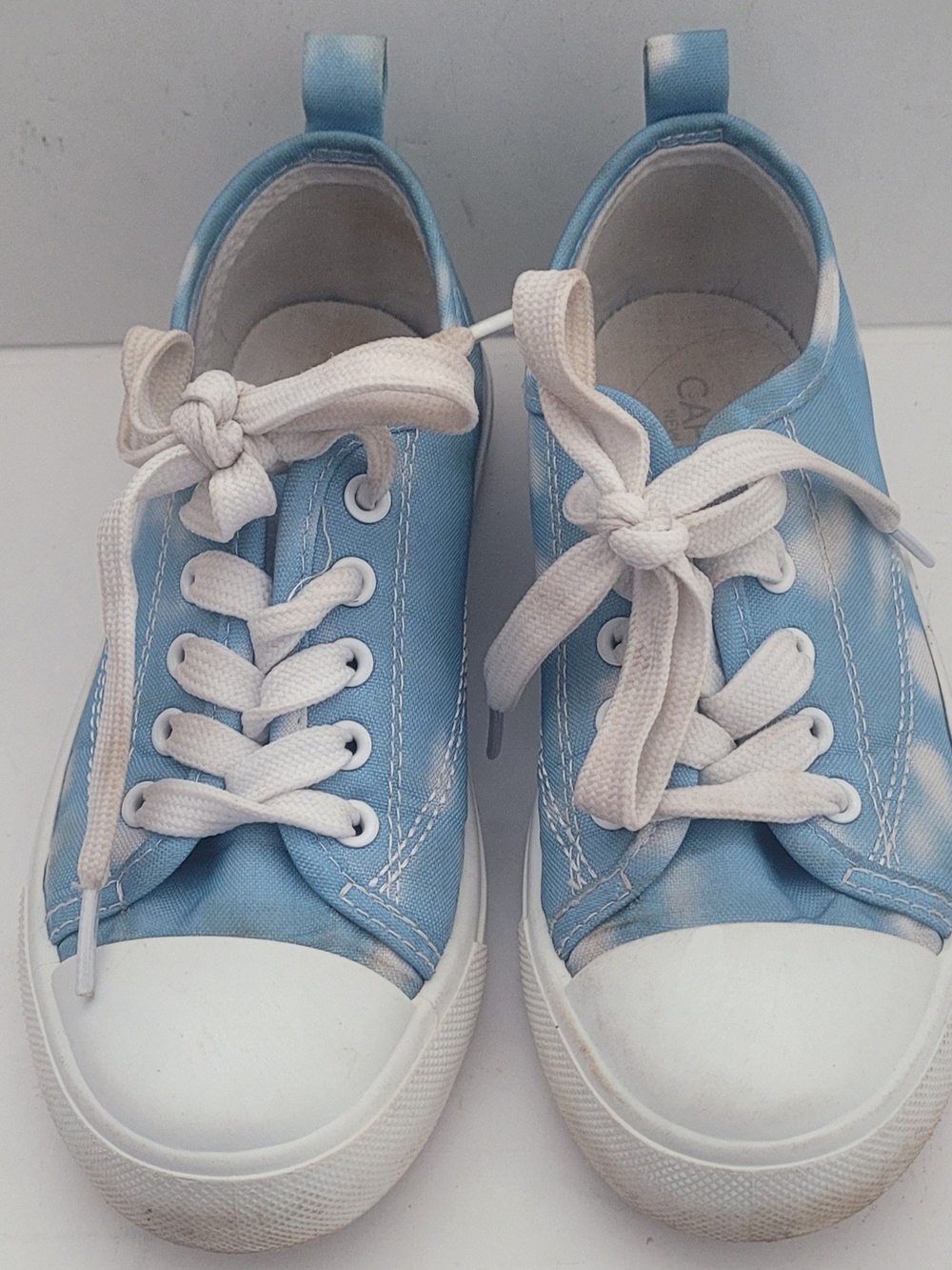 Girls Capelli New York Light Blue Canvas Sneakers with White Laces